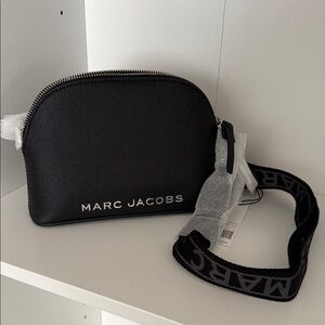 New Marc Jacobs Black Logo Crossbody Bag